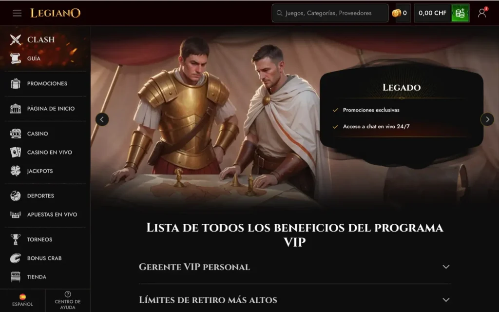 Legiano Casino Vip